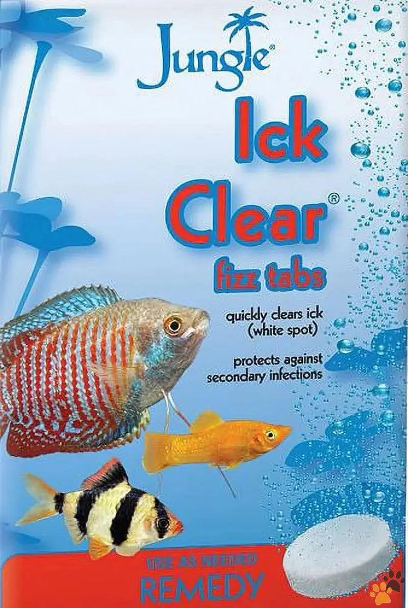 Jungle Ick Clear Fizz Tablets - Ick Clear Fizz Tablets for Cleaner Aquariums 8 Ct