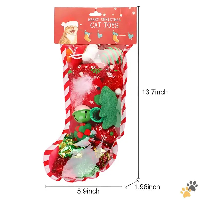 Legendog Interactive Christmas Cat Toy - Interactive Christmas Cat Toy Gift Set Indoor 18 Piece.