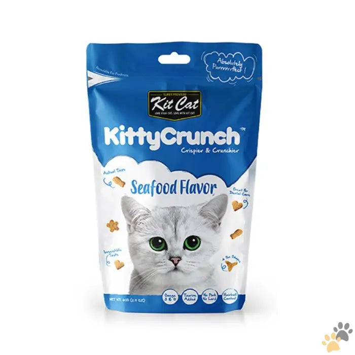 Kit Cat Kitty Crunch Cat Treats - Seafood Medley - Cat Food