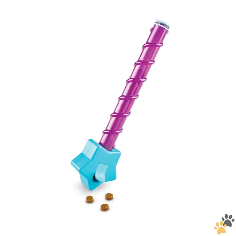 Magic Wand Treat Dispenser Dog Toy - Magic Wand Treat Dispenser: Star - Playful Dog Toy and Puppy Toy Multi-color.