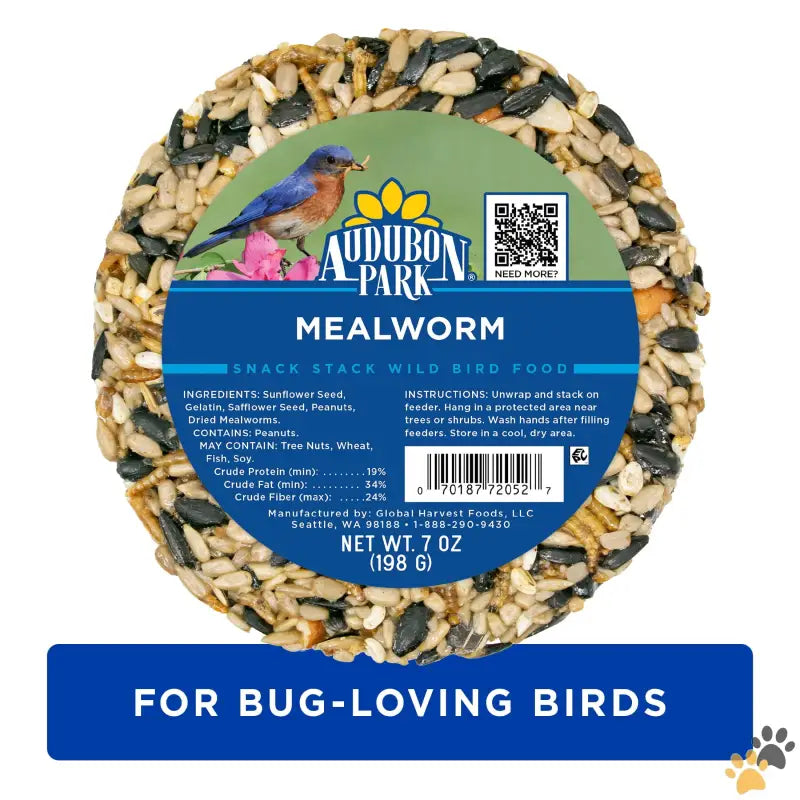 Audubon Park Mealworm Snack Stack Wild Bird Food - Single - Mealworm Snack Stack Wild Bird Food Dry 1 Count Per Pack 7