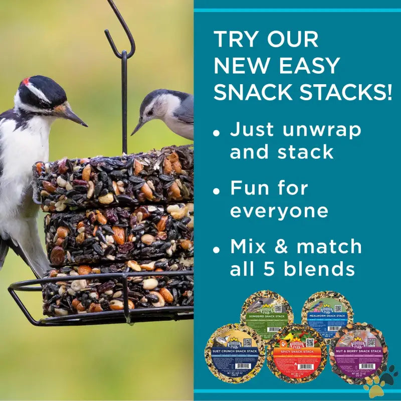 Audubon Park Mealworm Snack Stack Wild Bird Food - Single - Mealworm Snack Stack Wild Bird Food Dry 1 Count Per Pack 7