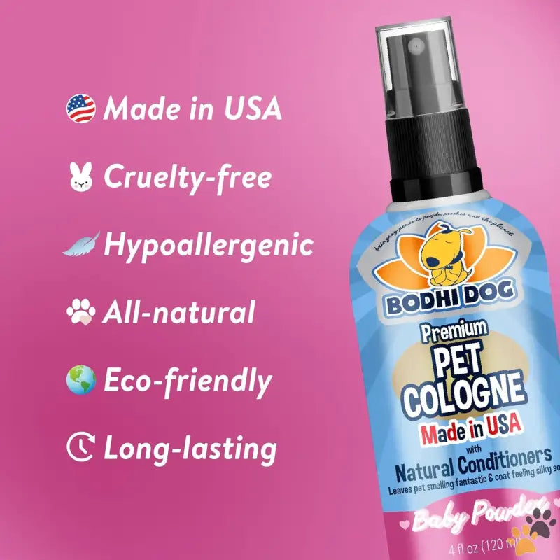 Pet Colognes Natural Dog Scent - Baby Powder / 4 Fl Oz (pack of 1) - Natural Dog Cologne | Premium Scented Deodorizing