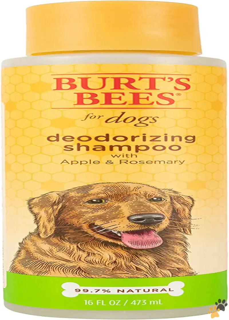 Burt’s Bees Natural Dog Shampoo - Unscented / 16 Fl Oz (pack of 2) - Naturally Derived Deodorizing Dog Shampoo