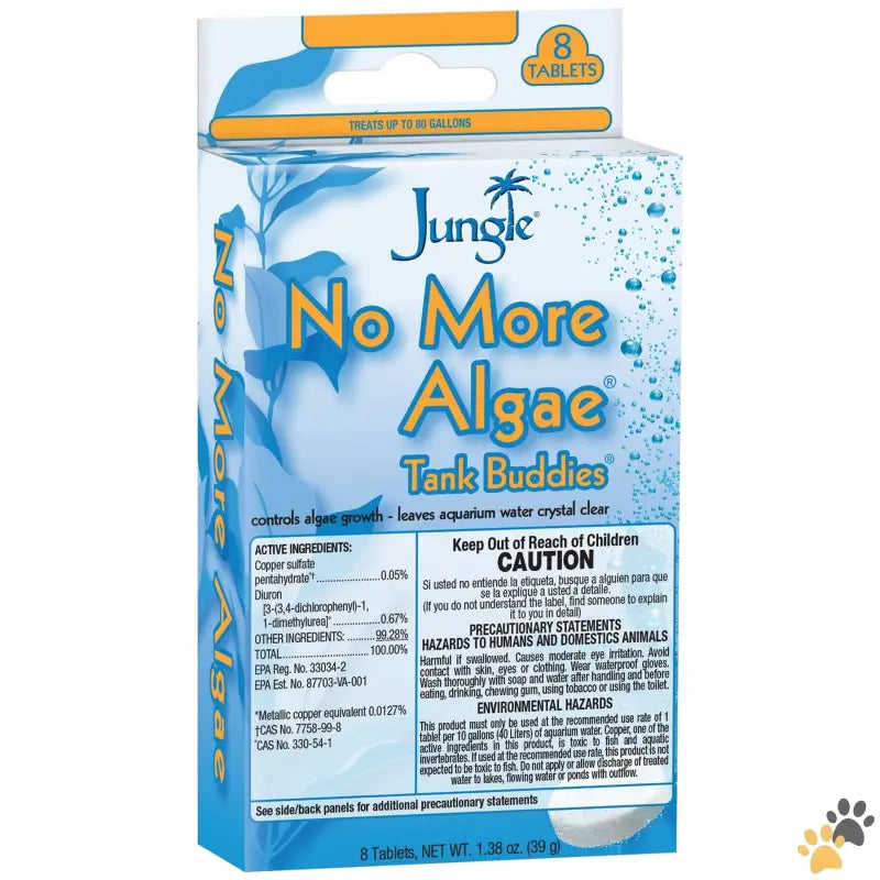 No More Algae Tank Buddies - no More Algae Tank Buddies Aquarium Water Treatment 8 Count.