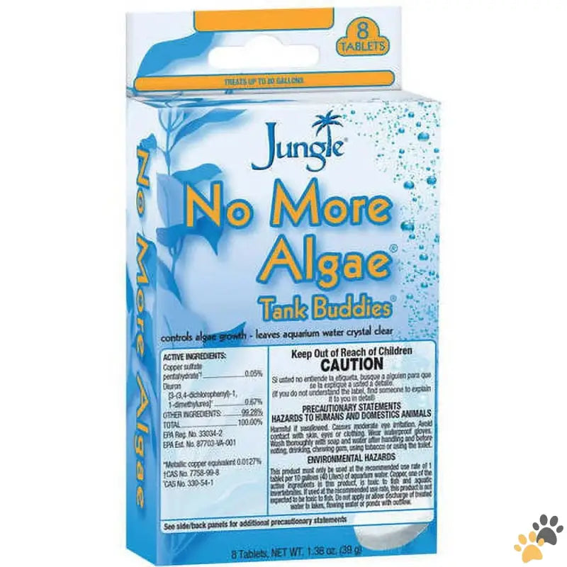 No More Algae Tank Buddies - no More Algae Tank Buddies Aquarium Water Treatment 8 Count.