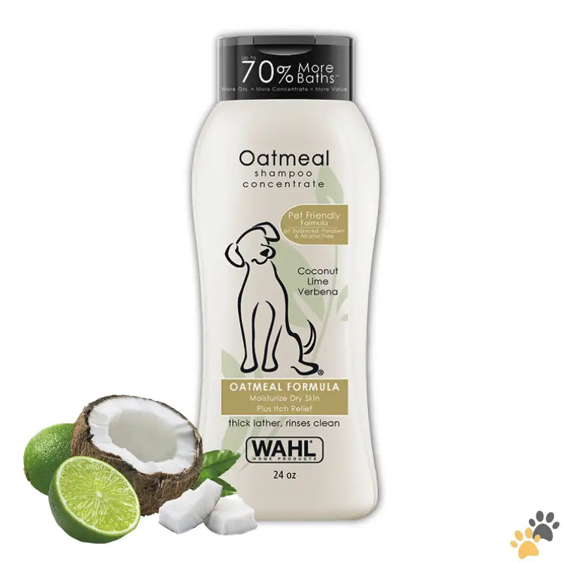 Wahl Oatmeal Dog Shampoo - Oatmeal Dog Shampoo Concentrate Coconut Lim Verbena - Model 820004a