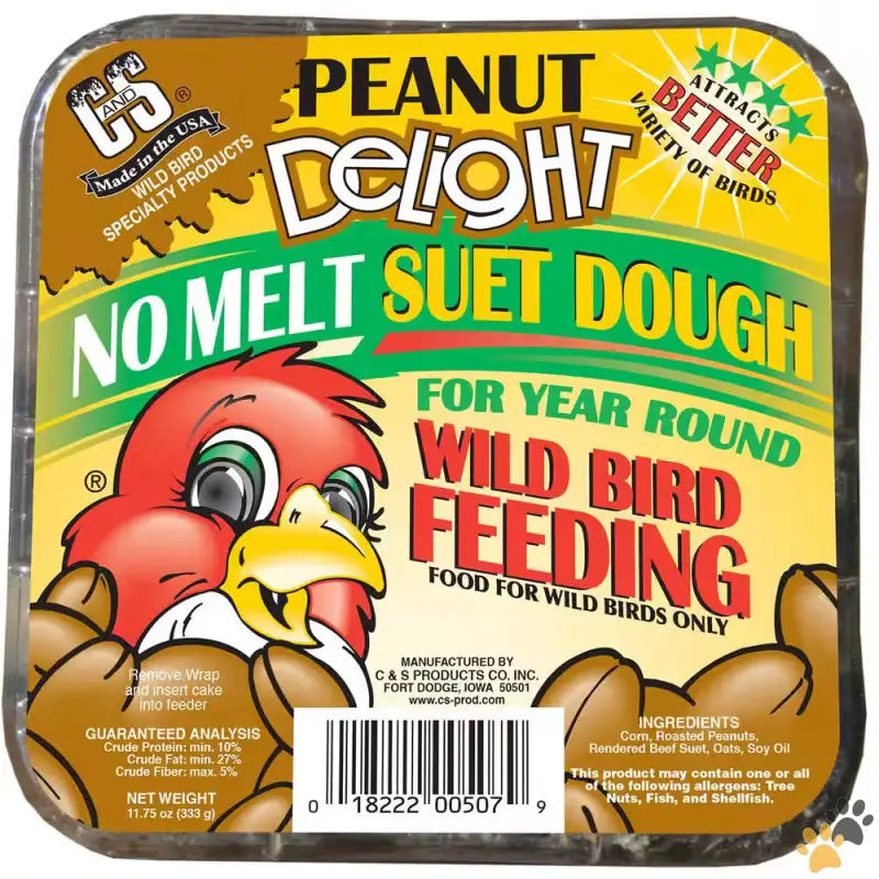 Peanut Delight Wild Bird Suet - Peanut Delight 0.73 Lbs. Wild Bird Suet