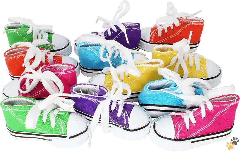 Pk12 Mini Sneakers Bird Foot Toys - (12) Sneaker - Pk12 Mini Sneakers 3’’ Long by 1.50’’ High by 1.25’’