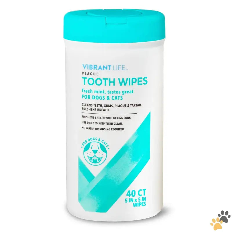 Plaque Tooth Wipes for Cats & Dogs 40 Count - 1 - Plaque Tooth Wipes for Cats & Dogs 40 Count