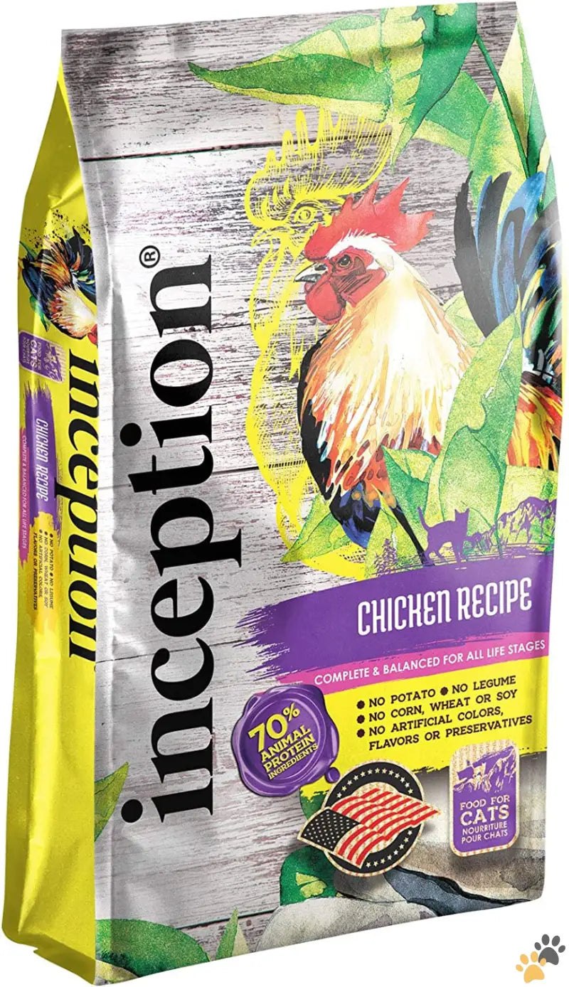 Inception Cat Food Chicken Recipe - Chicken / 4 Pound (pack of 1) - ® Dry Cat Food Chicken Recipe – Complete