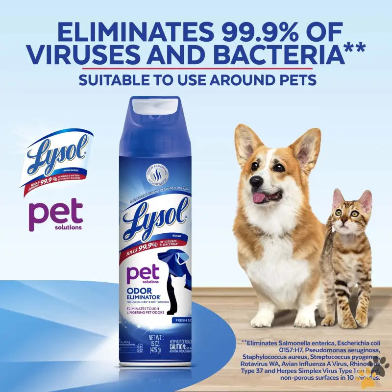 Lysol Pet Odor Eliminator Spray - Fresh Scent - ® Pet Odor Eliminator Spray Sanitizing and Disinfecting Spray for Pet