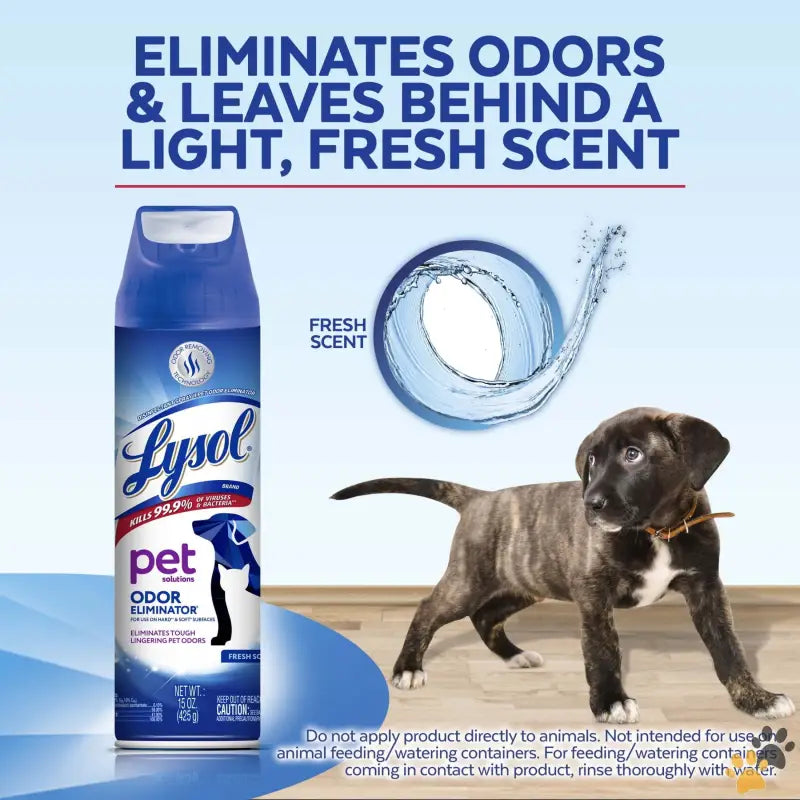 Lysol Pet Odor Eliminator Spray - Fresh Scent - ® Pet Odor Eliminator Spray Sanitizing and Disinfecting Spray for Pet