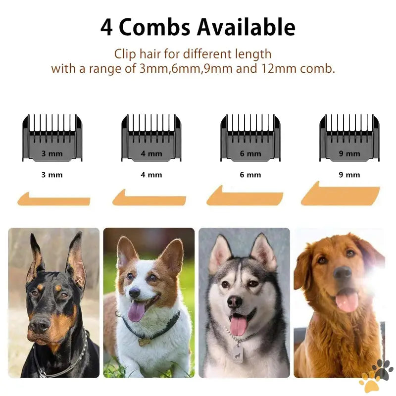 Rechargeable Cordless Pet Grooming Kit - Rechargeable Cordless Pet Shaver,low Noise Dog Clippers with Scissor