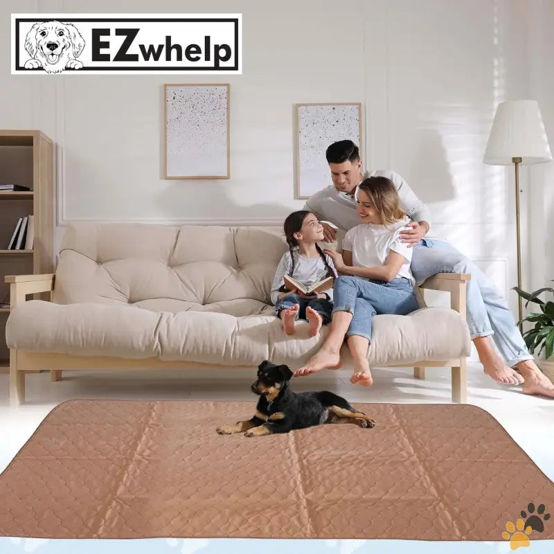 Ezwhelp Pee Pads Pet Training - 60x60 Inch - Reusable Dog Pee Pads - Dogs Waterproof Training Pads - Washable &