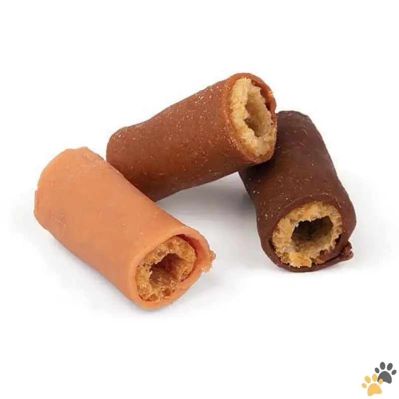 Good n Tasty Dog Chews - Soft and Crunchy Rolls Gourmet Treats for All Dogs with Real Chicken Duck & Beef 3 Oz.