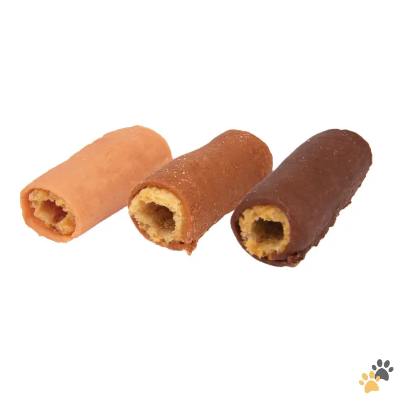 Good n Tasty Dog Chews - Soft and Crunchy Rolls Gourmet Treats for All Dogs with Real Chicken Duck & Beef 3 Oz.