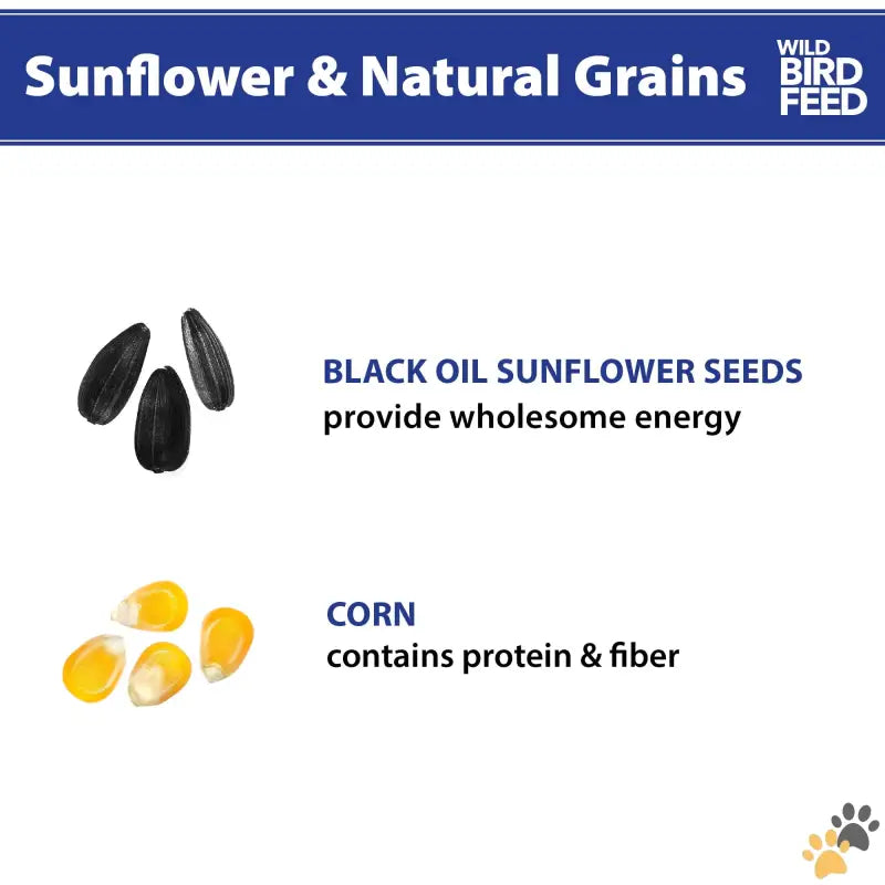 Natural Grains Wild Bird Feed - 5 Lbs - Sunflower & Natural Grains Wild Bird Feed 5 Lb.