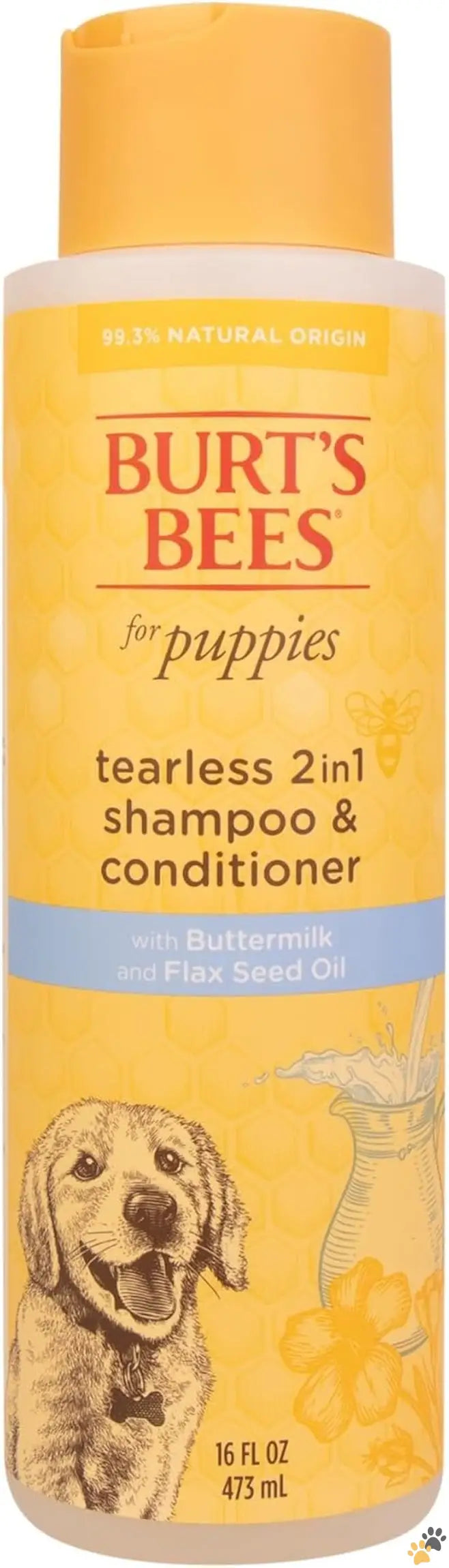 Burt’s Bees Puppy Shampoo - Unscented / 16 Fl Oz (pack of 1) - Tearless Puppy Shampoo - Naturally Derived Puppy Wash