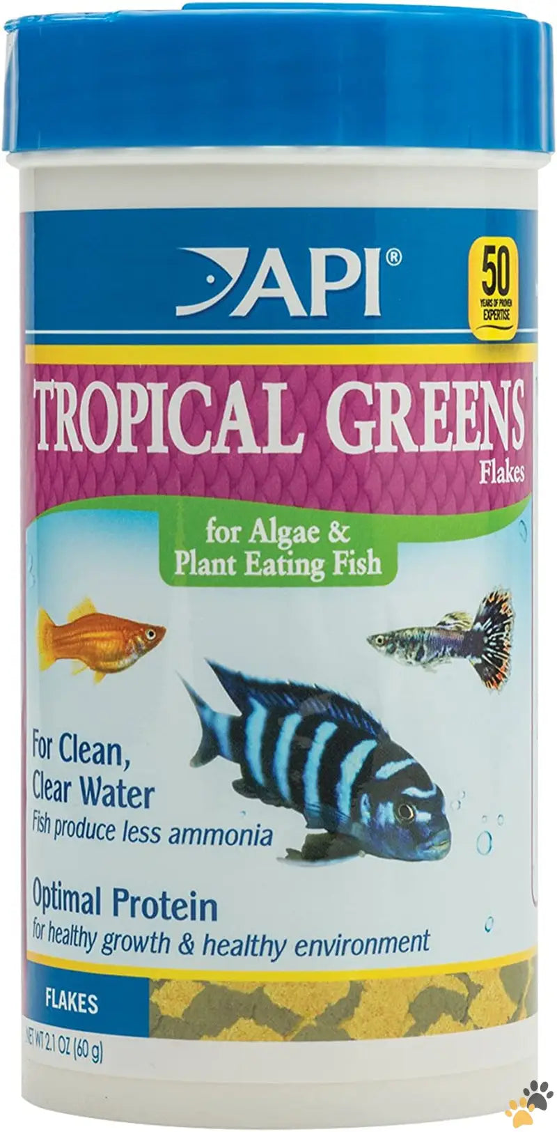 Tropical Greens Flakes Fish Food - Tropical Greens / 1 Count (pack of 1) - Tropical Greens Flakes Tropical Fish Greens