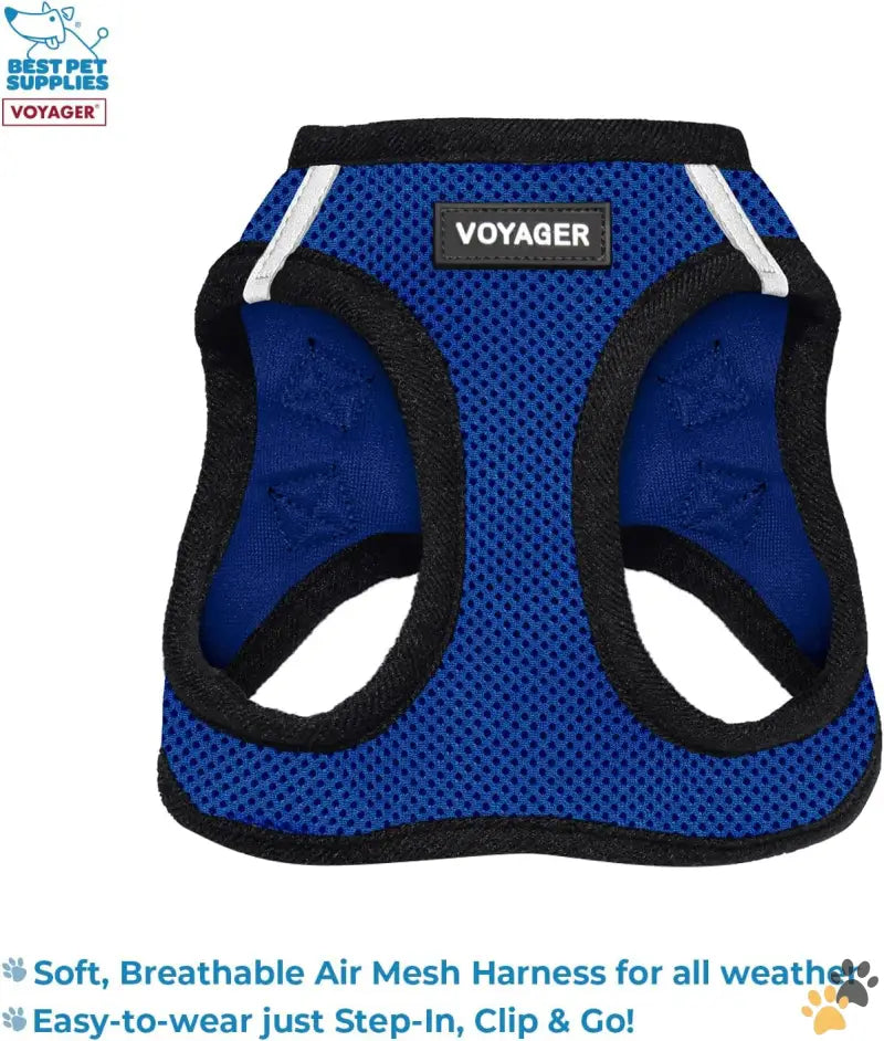 Weather Mesh Pet Harness Size Guide - Leash Harness Set (royal Blue Base) / Xxs (chest: 11.5 - 13’’ * Fit Cats)